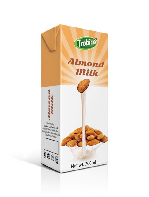 almond milk 200ml in tetra pack